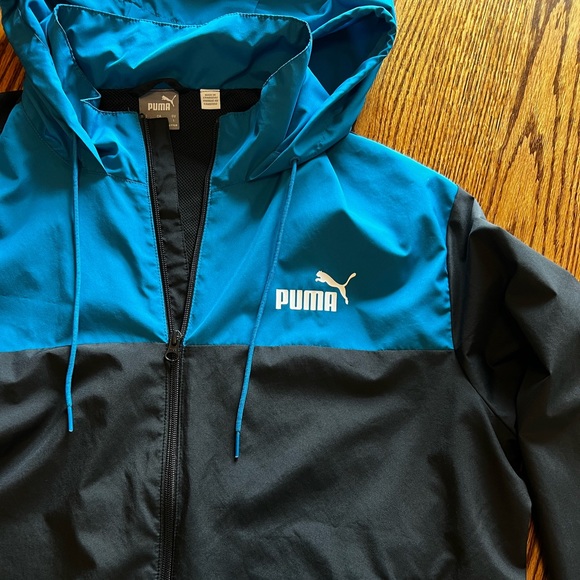 Puma Men’s Hooded Jacket Outerwear Shell; Size Large - Picture 6 of 14